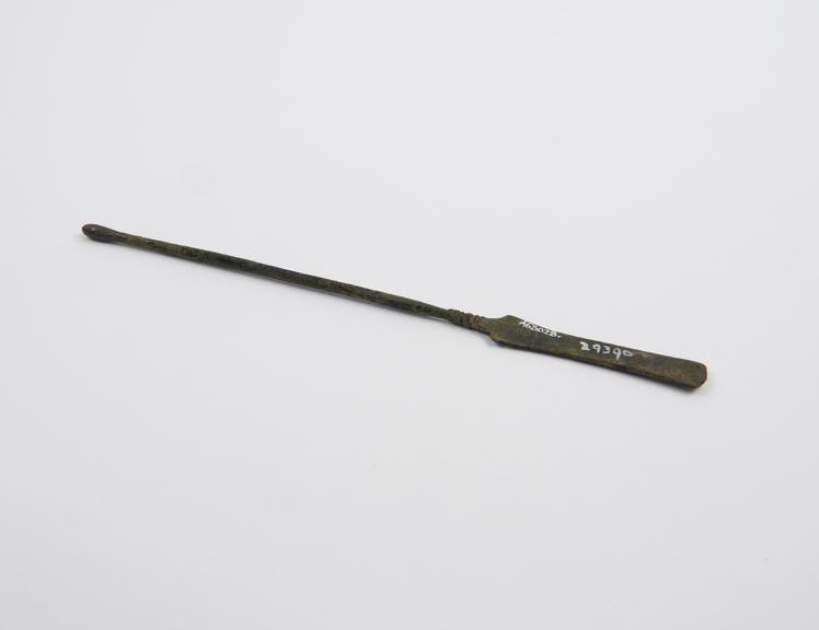 Combined spatula and probe, bronze, Hamonic Collection, Greek