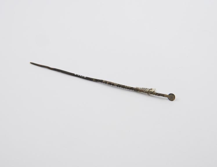 Aural scoop, bronze, Roman, from Sforza collection