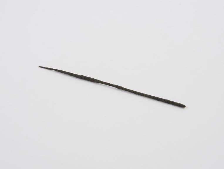 Probe or pin, probably, iron