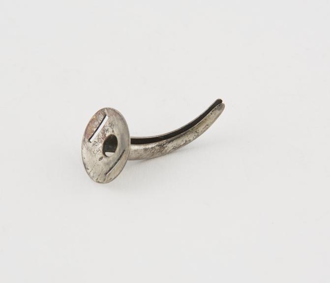 Tracheotomy cannula, outer tube only, silver, by Maw of London