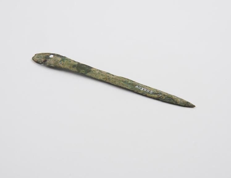 Knife blade, bronze, Roman, from Sforza collection