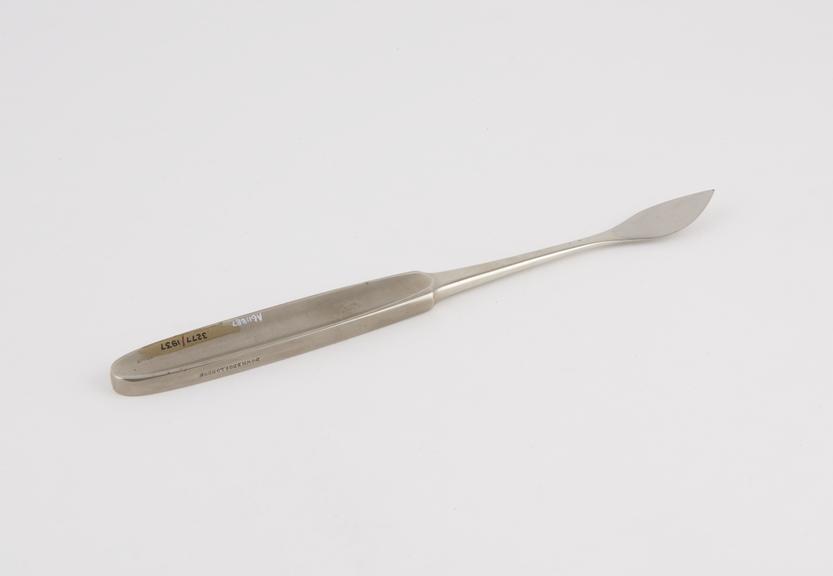 Vaginal knife, Kelly, steel, nickel-plated, by Down Bros