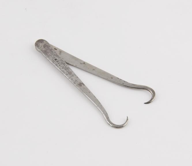 Double folding hook, by Aitken, 1820-1900, English