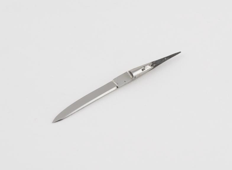 Knife, steel, blade only, by Ferguson of London, 1822 to 1869