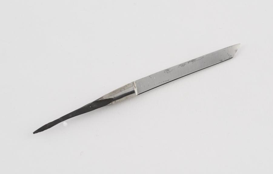 Knife, steel, blade only, 19th century