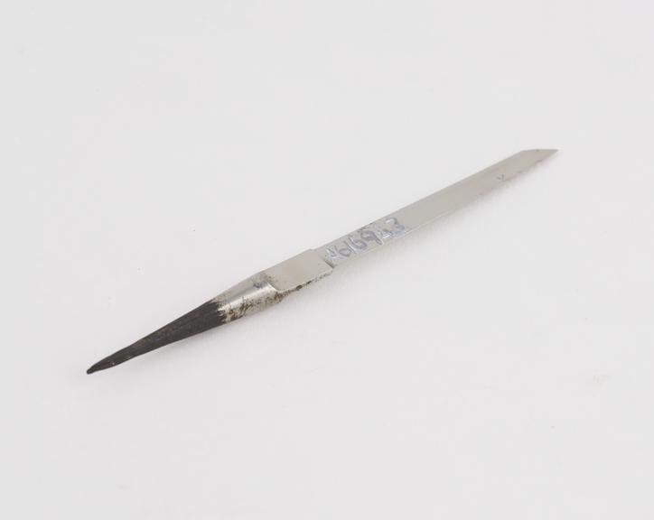 Knife, steel, blade only, by Ferguson of London, 1822-1869