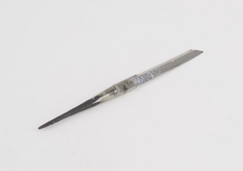 Knife, steel, blade only, by Ferguson of London, 1822-1869