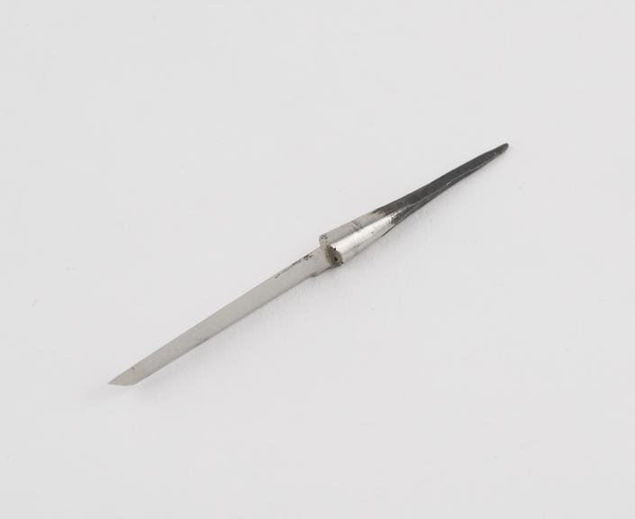 Knife, steel, blade only, by Ferguson of London, 1822 to 1869