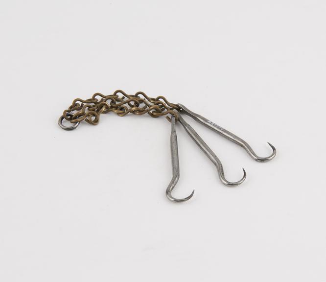 Set of dissecting chain hooks, steel, 1751-1850