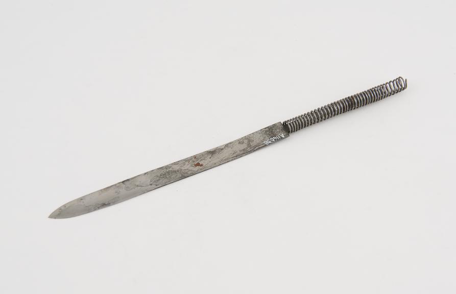 Inner blade of tonsil lancet, steel, probably British