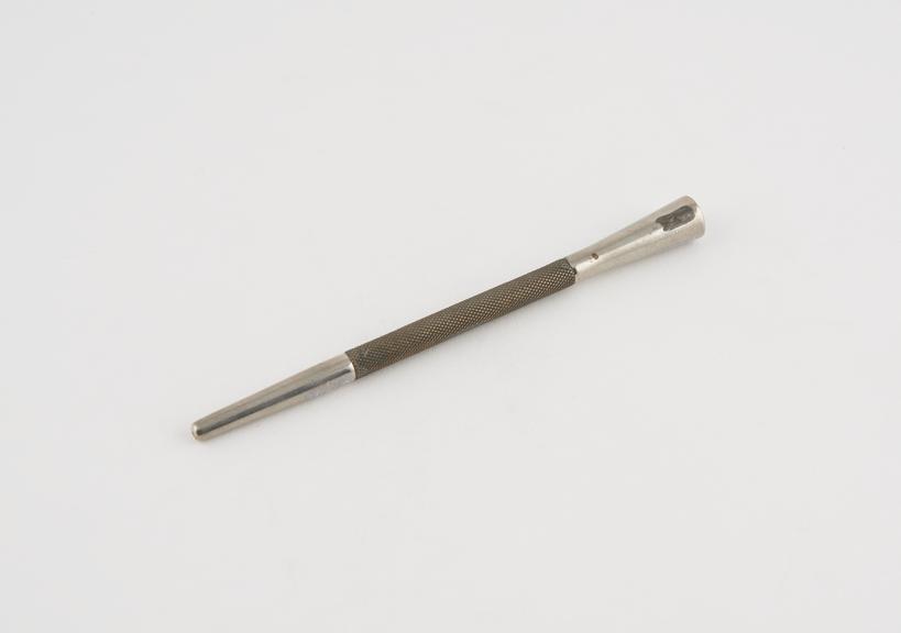 Double-headed abscess knife, in pocket case, stainless steel