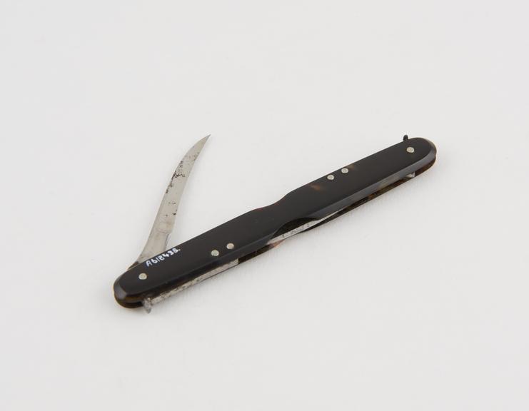 Abscess knife, Syme's, double, steel, folding