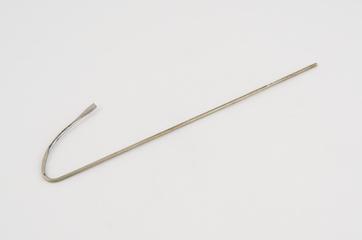 Knife, steel, curved blade, plated, 1880-1920