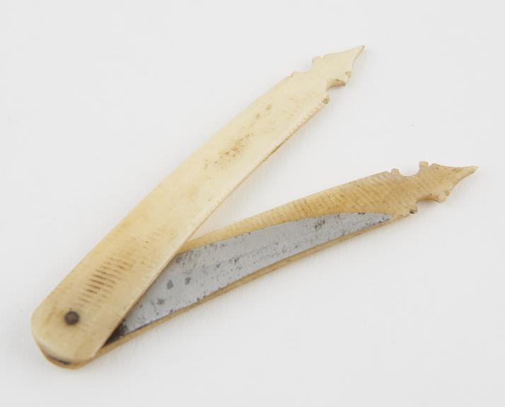 Lancet, steel, in bone sheath, India, 1700-1900
