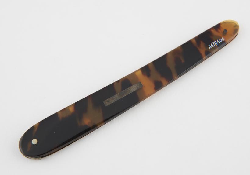 Needle, sheath only, tortoiseshell, 19th century