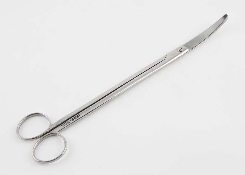 Pair of uterine and vaginal scissors by Mayer and Phelps