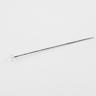 Hare-lip pin, steel and glass, 1880 to 1920