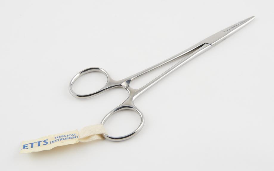 Pair of large artery forceps, from Malletts of Ilford