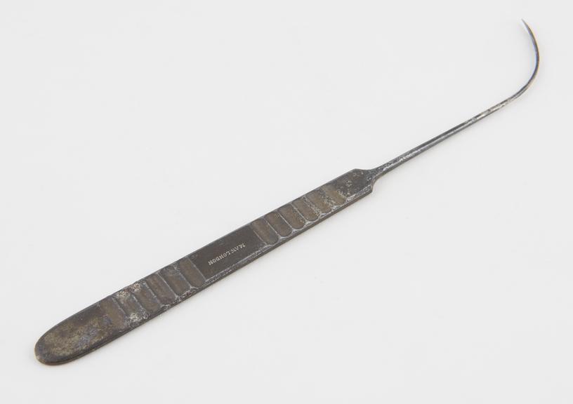 Naevus needle, steel, by Maw of London, 1880-1920