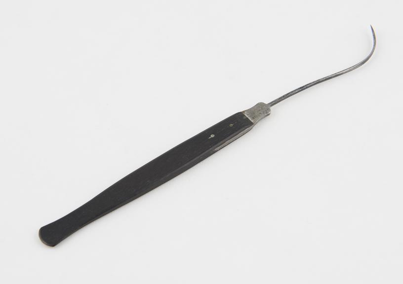 Naevus needle, steel and ebony