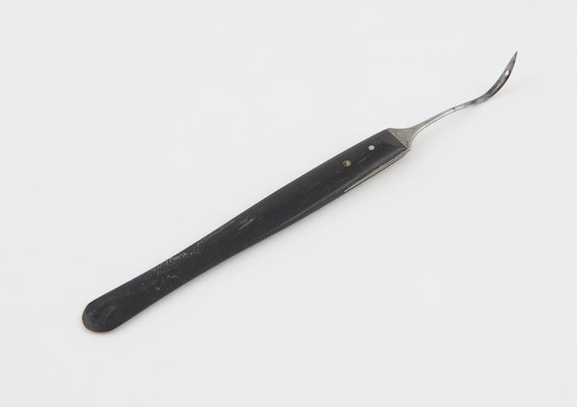 Naevus needle, steel and ebony, 19th century