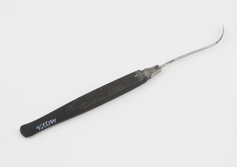 Neavus needle, steel and ebony, by S