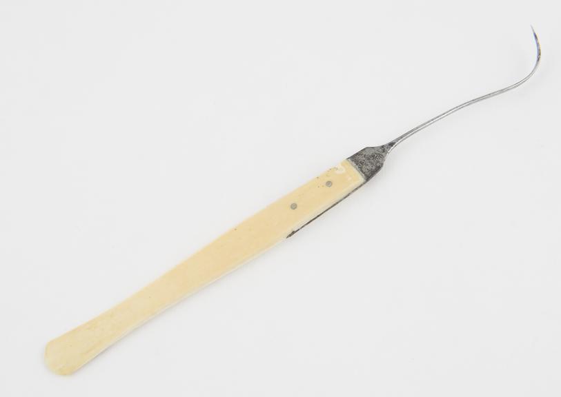 Naevus needle, steel and ivory, by Reay of Liverpool, 1829-1837