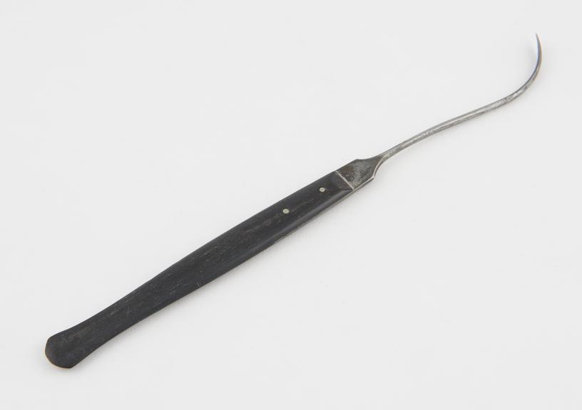 Naevus needle, steel and ebony, by David Marr of London