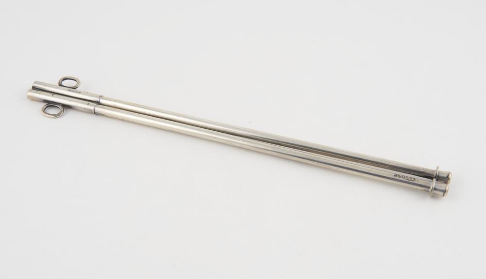 Cannula, polypus, Gooch, metal, plated, by Ferguson of London