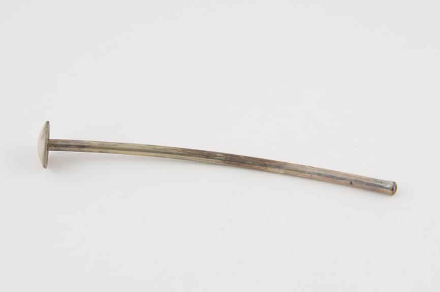 Plated metal cannula, European, 1860