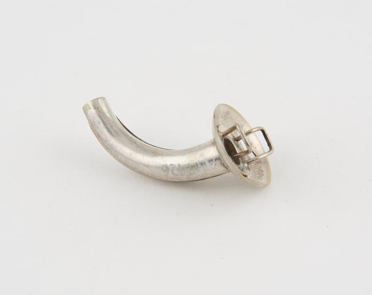 Fuller tracheotomy cannula, silver, by Harris and Co