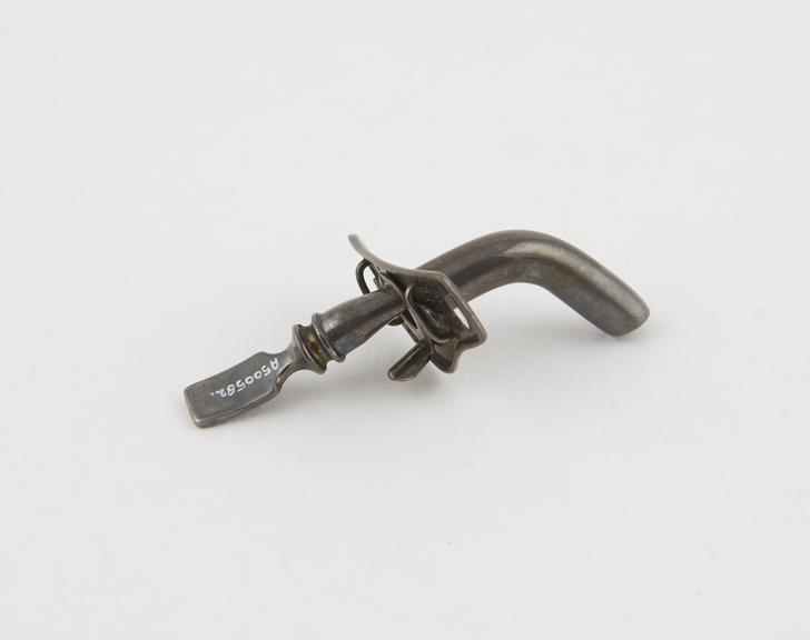 Parker's tracheotomy cannula, silver, by Down Bros