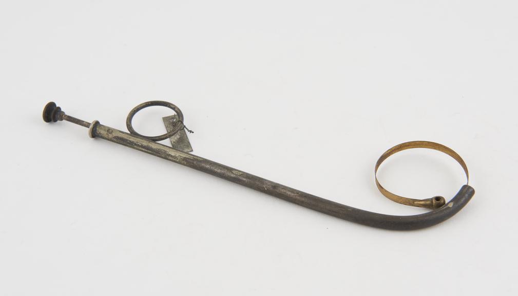 Epistaxis cannula, Bellocq, steel, plated, probably British