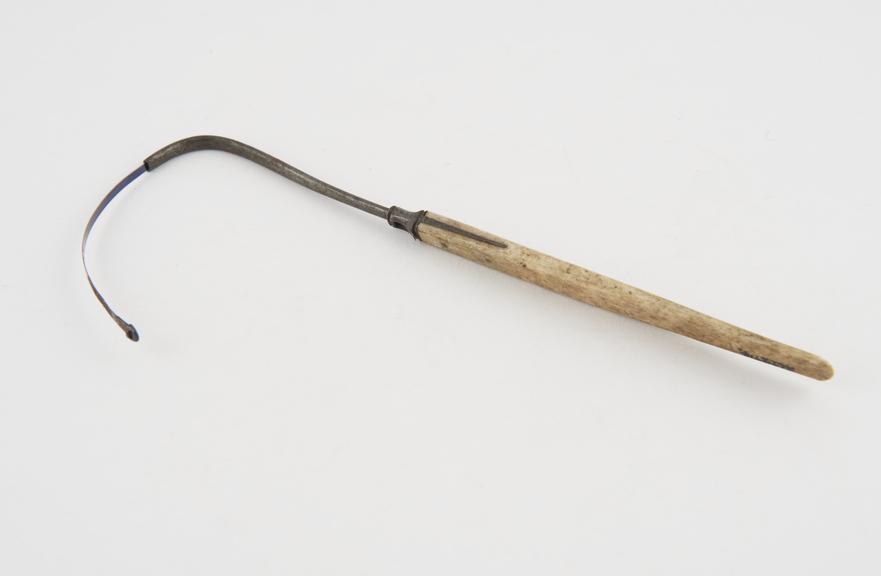 Epistaxis cannula, steel and ivory, 19th century