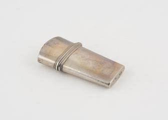 Silver lancet case, empty