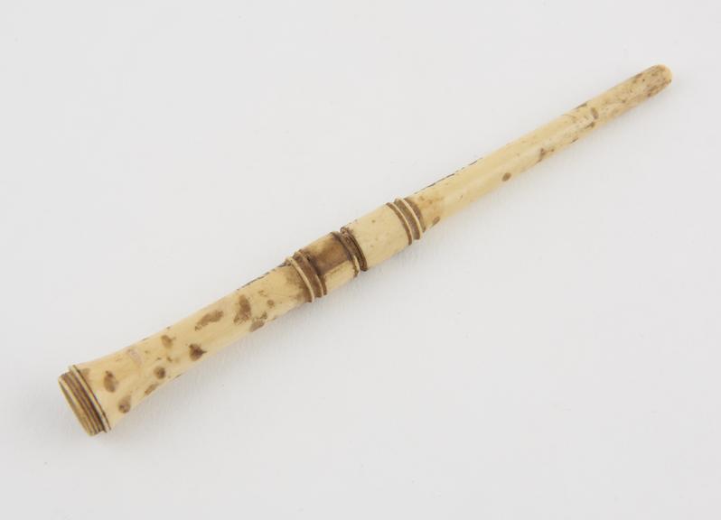 Exploring trocar with incomplete ivory case, cannula missing