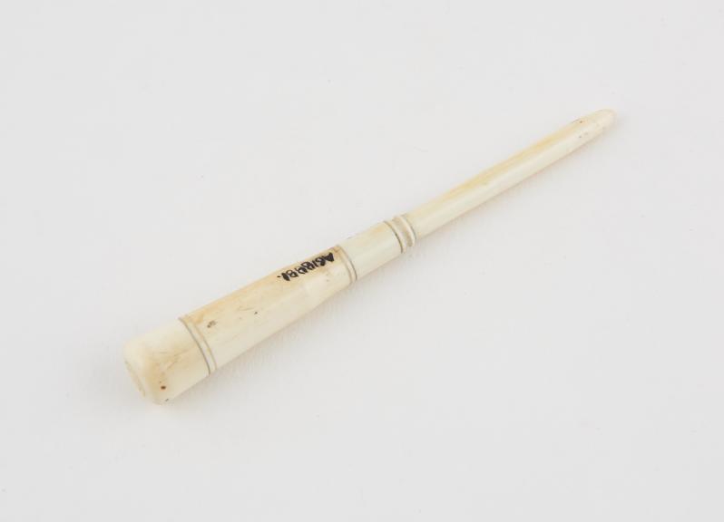 Southey's anasarca trocar with silver cannula and ivory screw