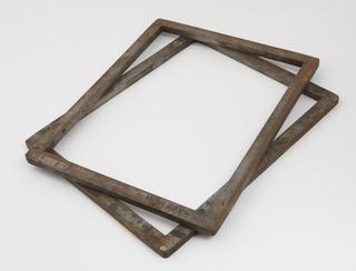 Two printing plate frames