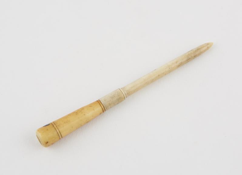 Southey's anasarca trocar with ivory case, cannulae missing