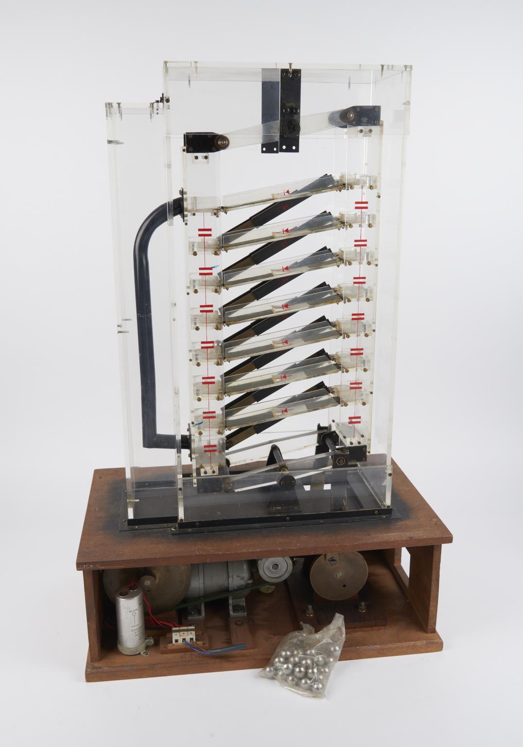 Working mechanical model showing the principle of a cascade generator ...
