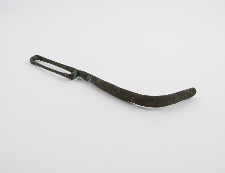 Strigil, bronze, Roman, 200BC-200AD