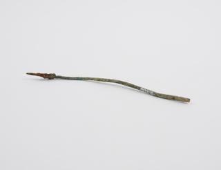 Curved needle, bronze, Roman(?), 199BC-500AD