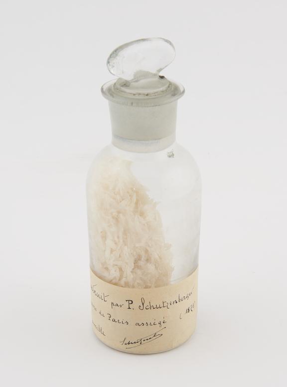 Sample of saltpetre prepared by Paul Schutzenberger (1829-1897)