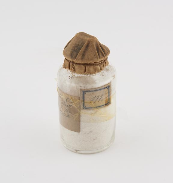 Glass stoppered jar containing compound (Inosite, ox brain