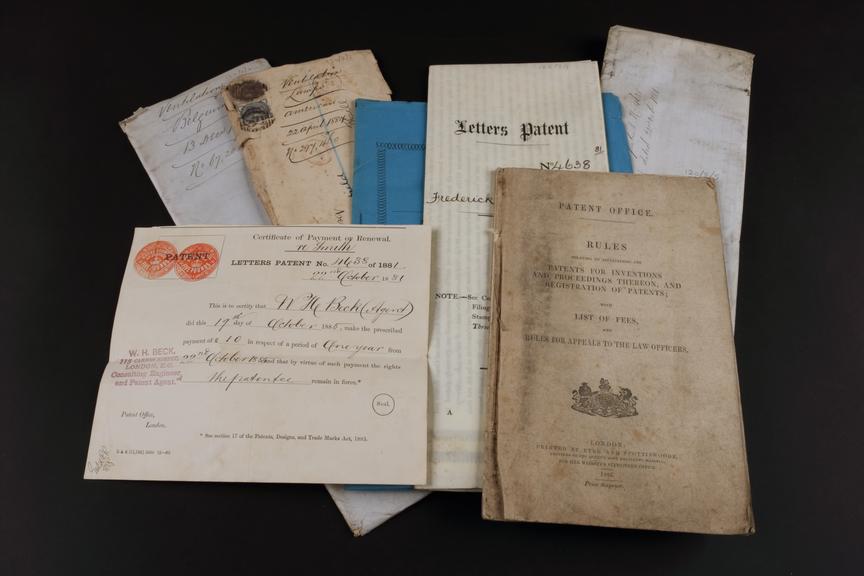 Various patent documents and other items relating to Frederick