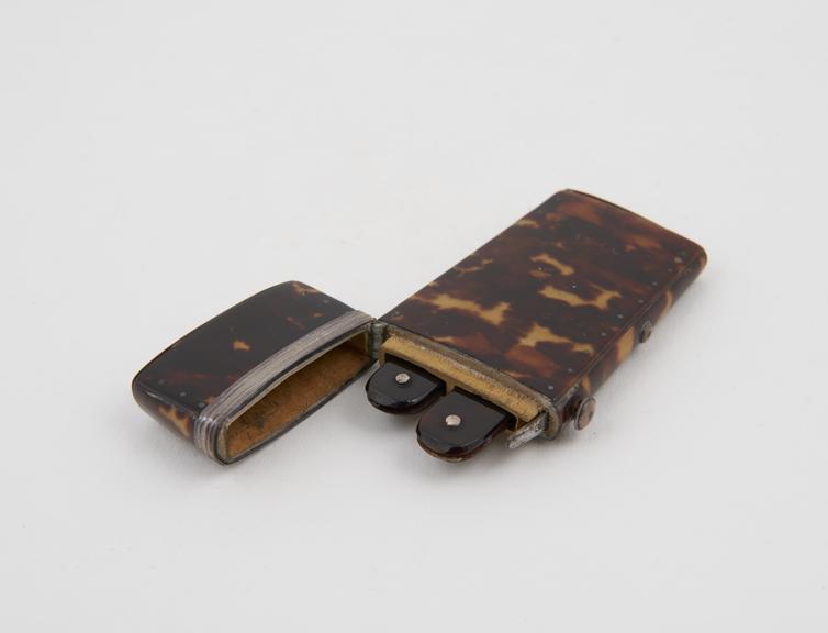 2 lancets in tortoiseshell case by Ryley of London, 19th century