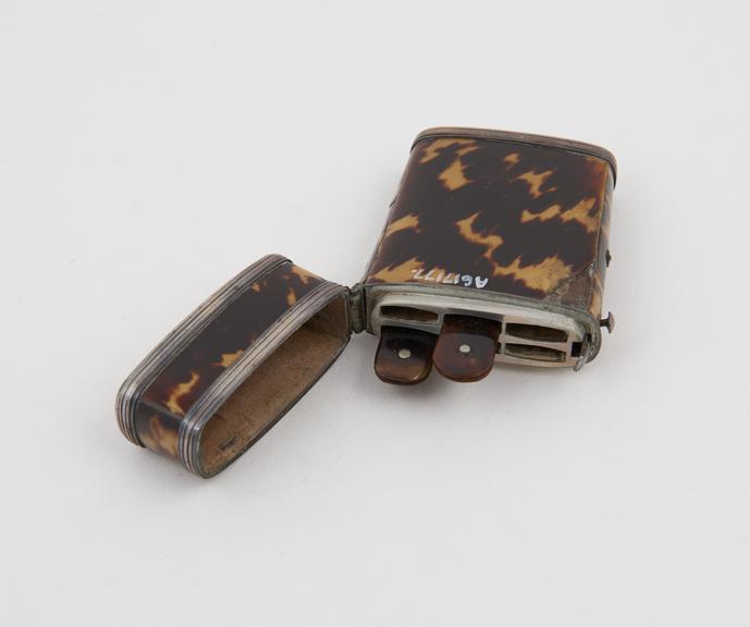 2 lancets, one by Millikin, in tortoiseshell case