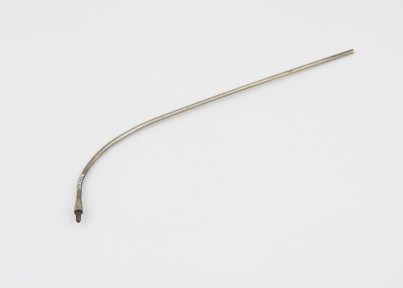 Oesophageal probe[?], steel, plated, late 19th century