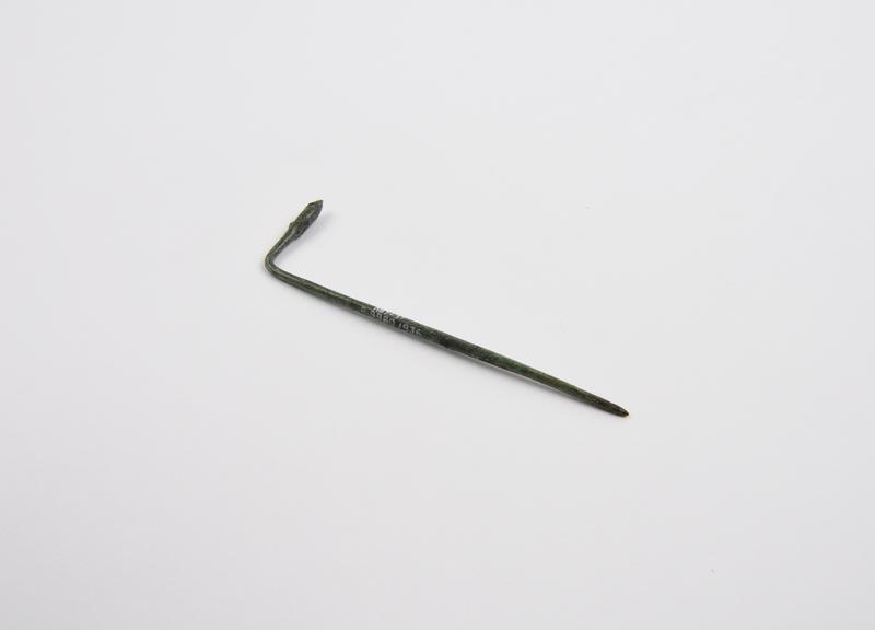 Probe with right-angle stem, bronze, Roman