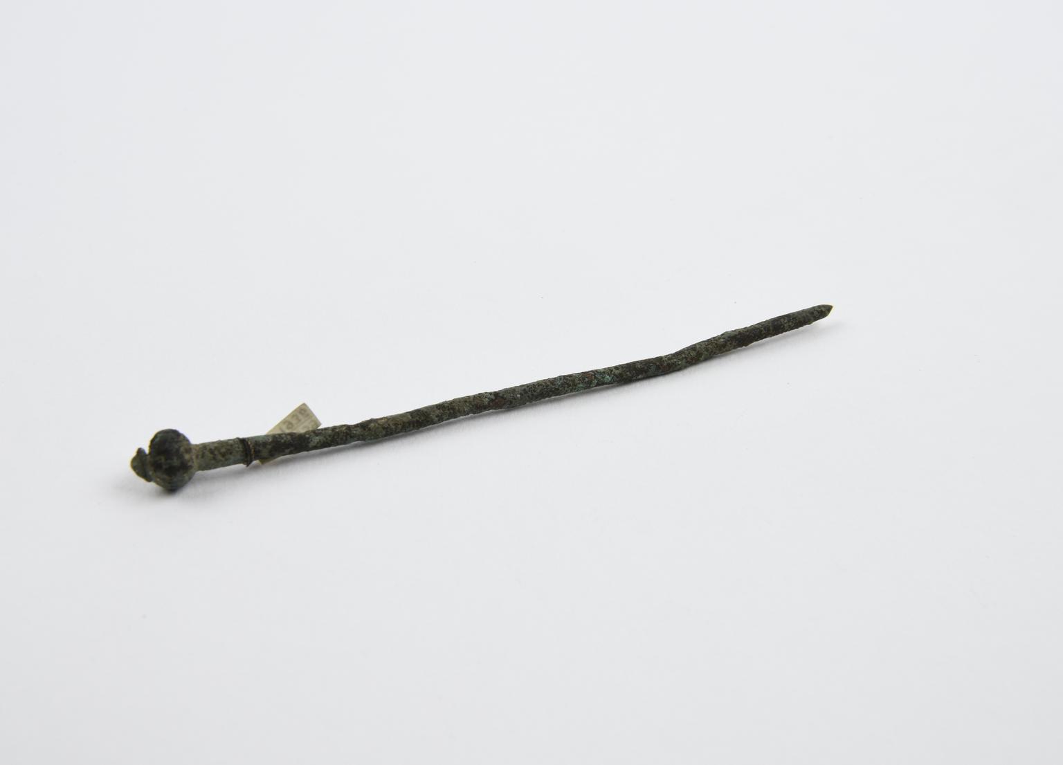 Pin, bronze, with decorative head | Science Museum Group Collection